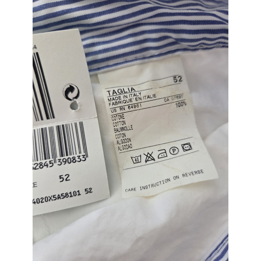 United Colors Of Benetton Flat Front Pants Men's 34/36X34 White L/xl Nautical - Picture 7 of 11